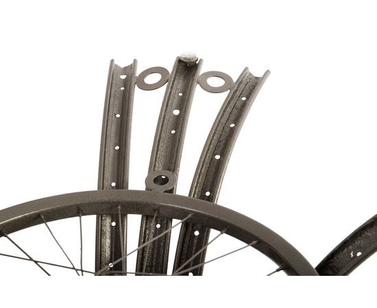 Обеденный стол Phillips Collection Bicycle Rim Dining Table Base, Grey, with Glass, фото 8