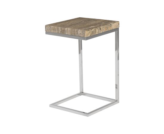 Приставной столик Phillips Collection Onyx Side Table, Stainless Steel Base, SM, фото 1