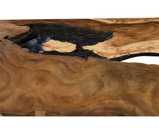 Обеденный стол Phillips Collection Chamcha Wood Dining Table, Burnt Edge, фото 4