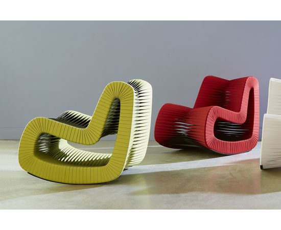 Кресло Phillips Collection Seat Belt Rocking Chair, фото 7