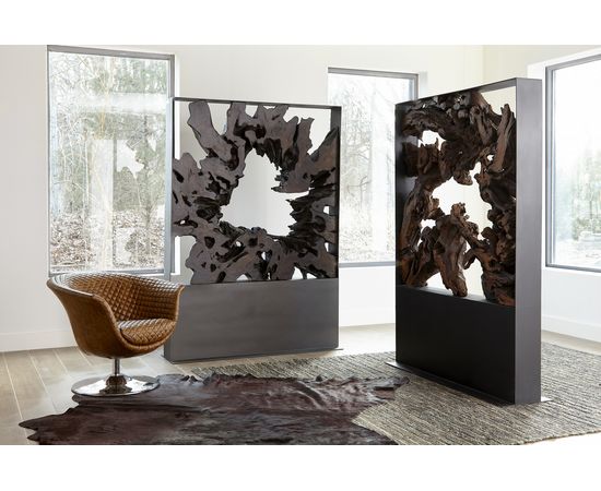 Кресло Phillips Collection Autumn Chair, Quilted Cognac, Trumpet Swivel Base, фото 4