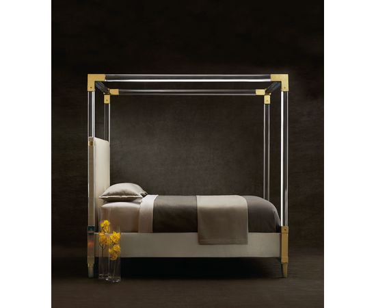 Двуспальная кровать Bernhardt Aiden Acrylic Canopy Upholstered Bed, фото 2