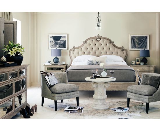 Двуспальная кровать Bernhardt Campania Upholstered Panel Bed, фото 6