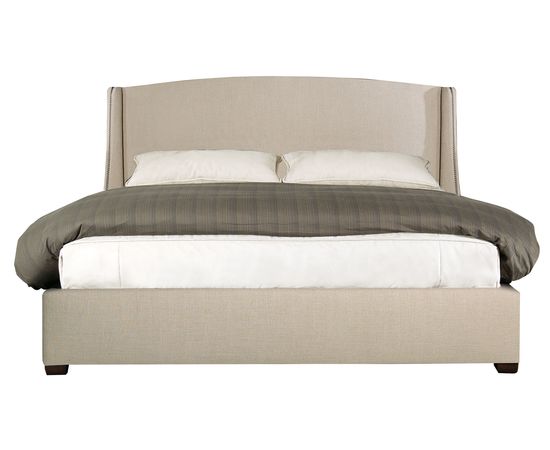 Двуспальная кровать Bernhardt Cooper Leather Wing Bed, фото 2