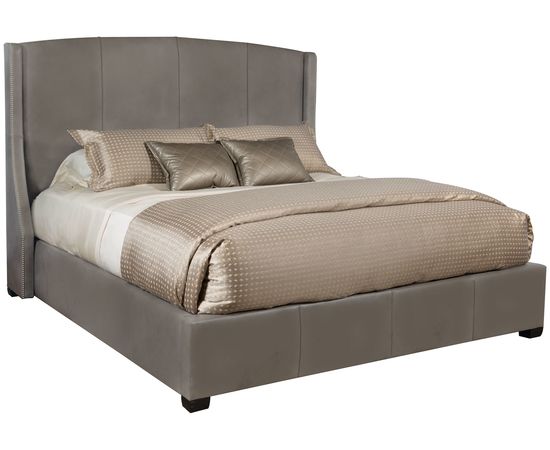 Двуспальная кровать Bernhardt Cooper Leather Wing Bed, фото 3