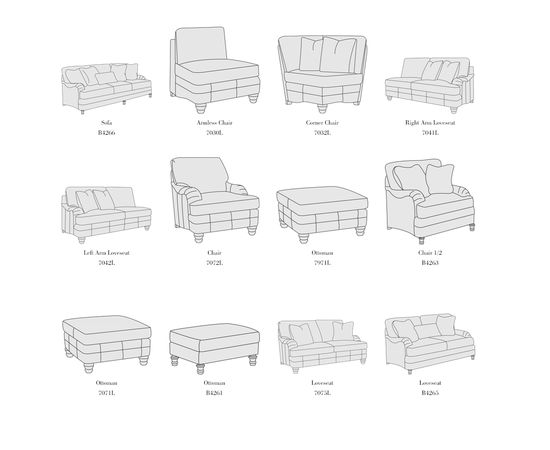 Модульный диван Bernhardt Tarleton Sectional, фото 2