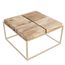 Кофейный столик Phillips Collection Petrified Wood Coffee Table, SS Base, фото 1