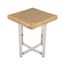 Приставной столик Phillips Collection Onyx Accent Table, Stainless Legs, Square, фото 1