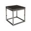 Приставной столик Phillips Collection Captured Denim, End Table w/ Plated Black Nickel Base, фото 1