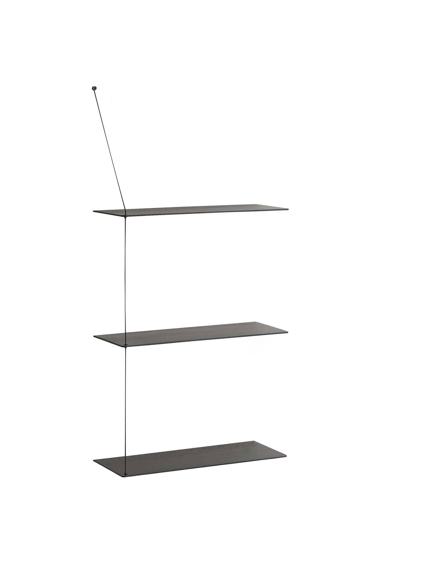 WOUD WOUD Stedge shelf (60 cm) - Black (3 shelves)