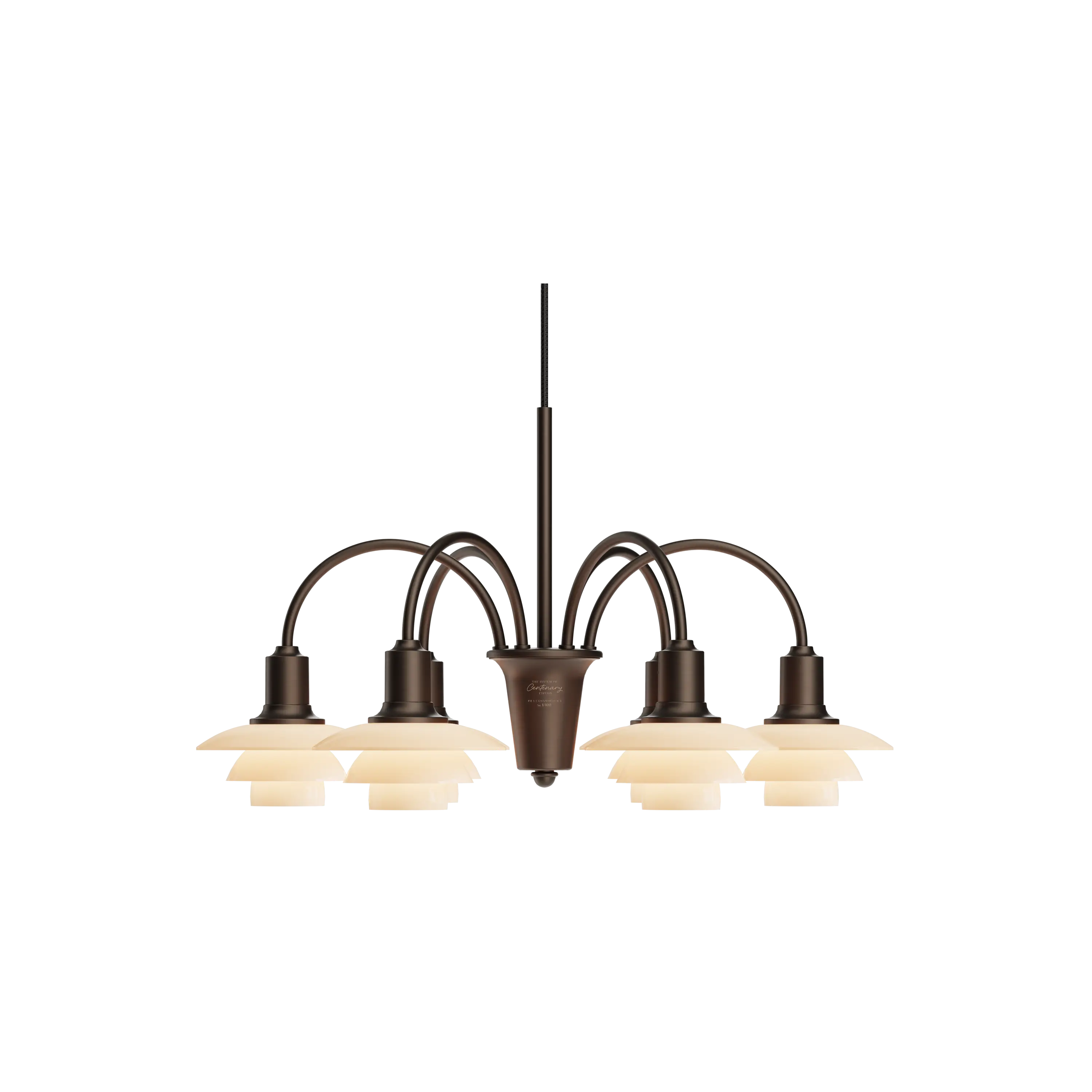 Louis Poulsen Louis Poulsen PH 1/1 Chandelier Centenary Edition Aged brass/dusty terracotta 6-ARMS