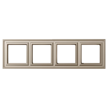 Рамка 4-поста; термопласт; шампань; Eco Deco, Jung EPD484CH