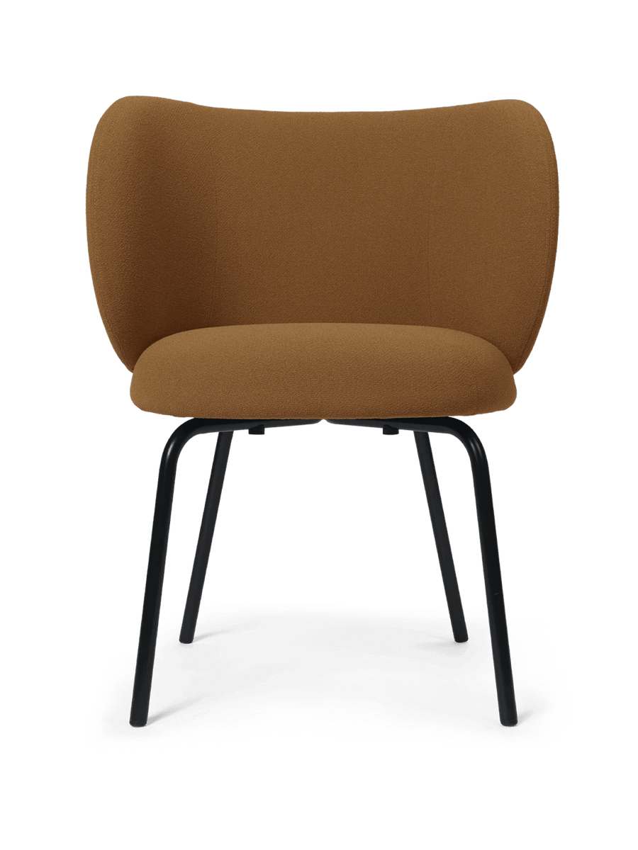 Ferm Living Ferm Living Rico Dining Chair - Black - Grain - Caramel