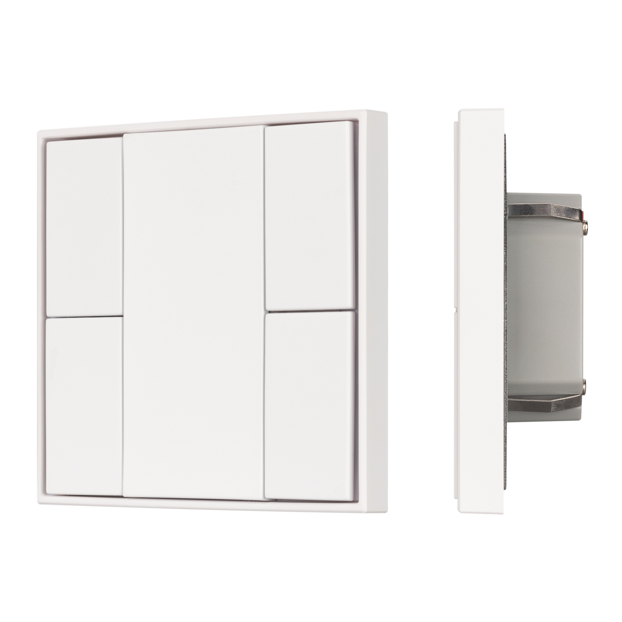 Arlight INTELLIGENT ARLIGHT Кнопочная панель KNX-301-22-4-SH-IN White (BUS, Frame) (IARL, IP20 Пластик, 3 года) 037722