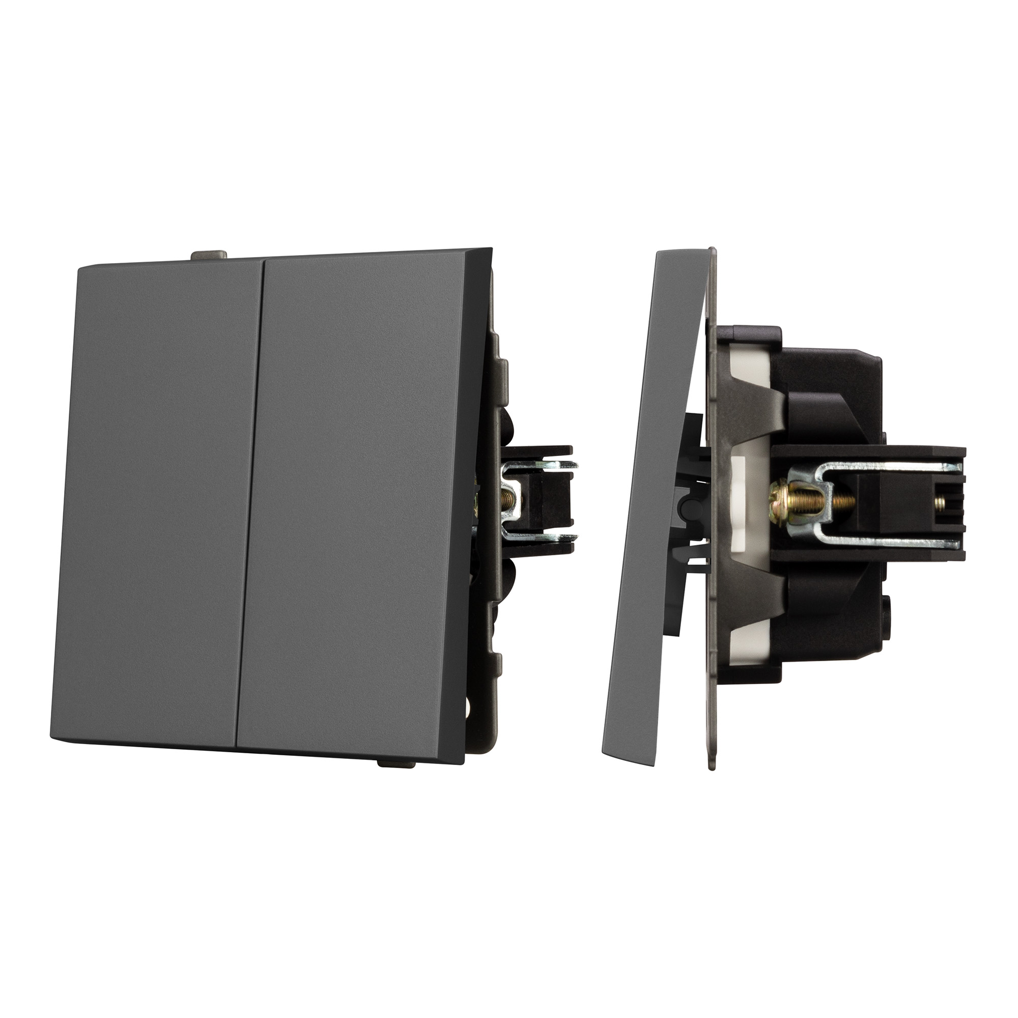 Arlight Механизм выключателя управления шторами SWT-TENDO-MKR2-SFPL-GR (230V, 10A) (Arlight, Матовый графитовый) 054328