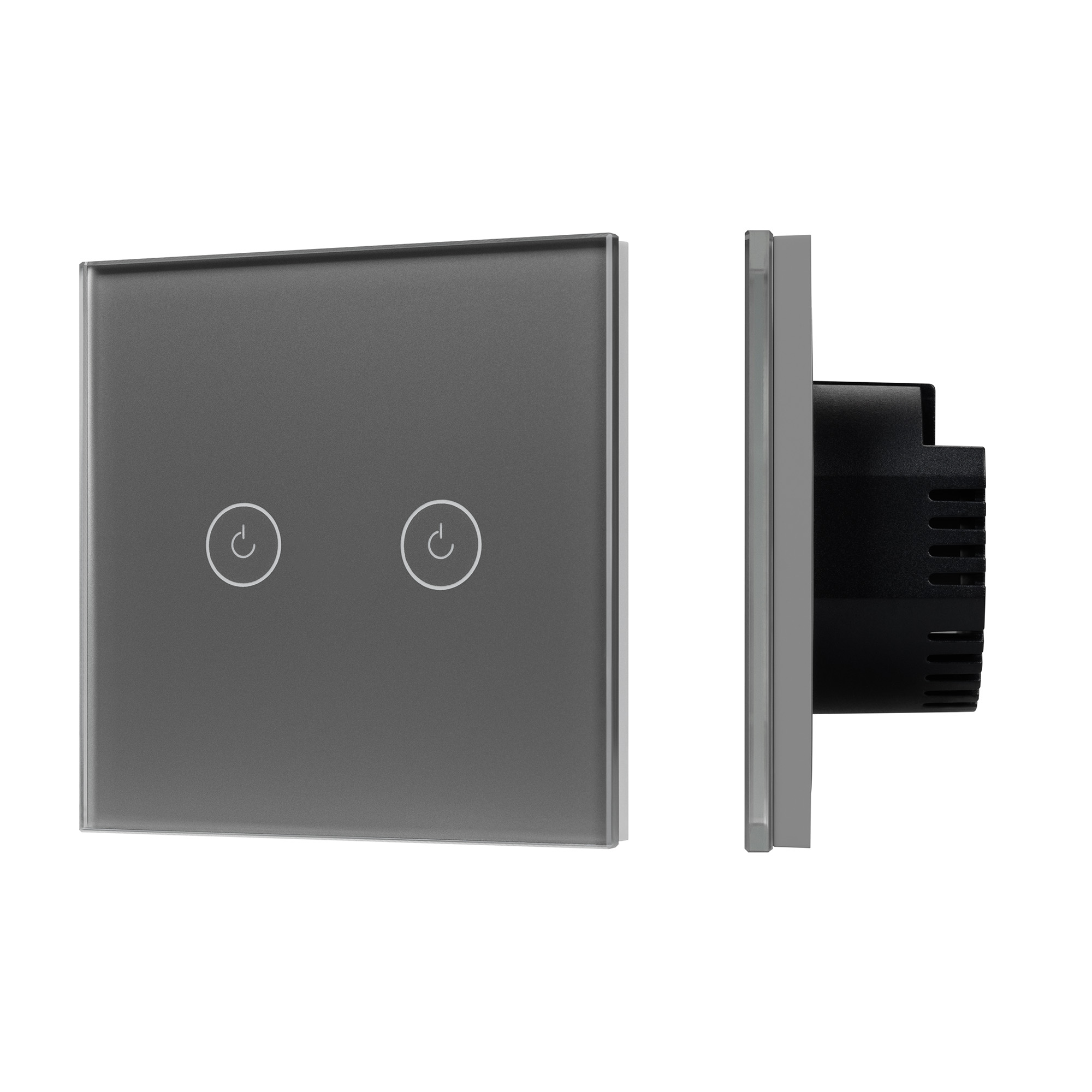 Arlight Выключатель сенсорный SWT-OMALI-S02-ZB-GR (250V, 10A, Zigbee) (Arlight, Стекло) 050039