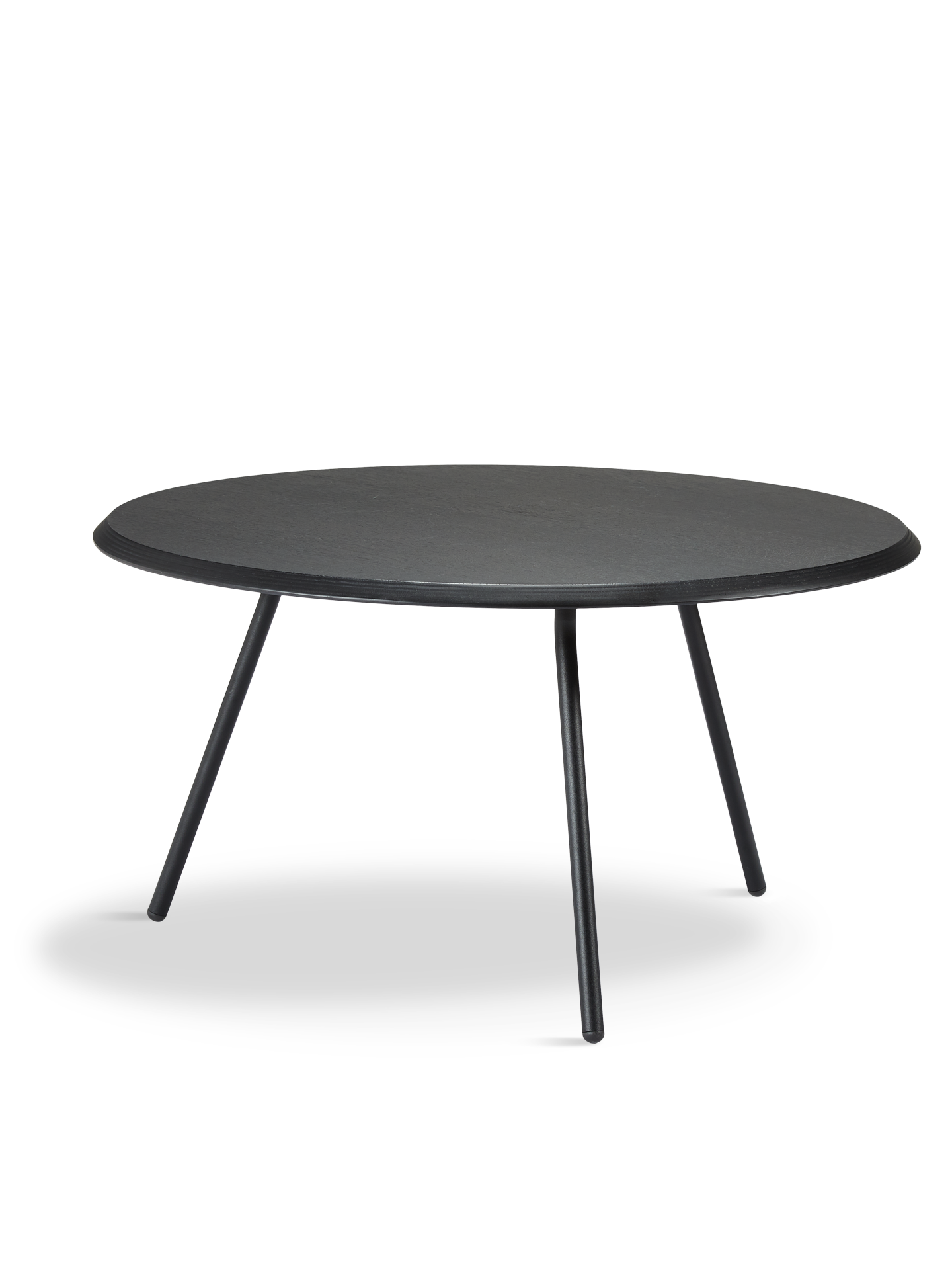 WOUD WOUD Soround coffee table - Black ash (Ø75xH40,50)