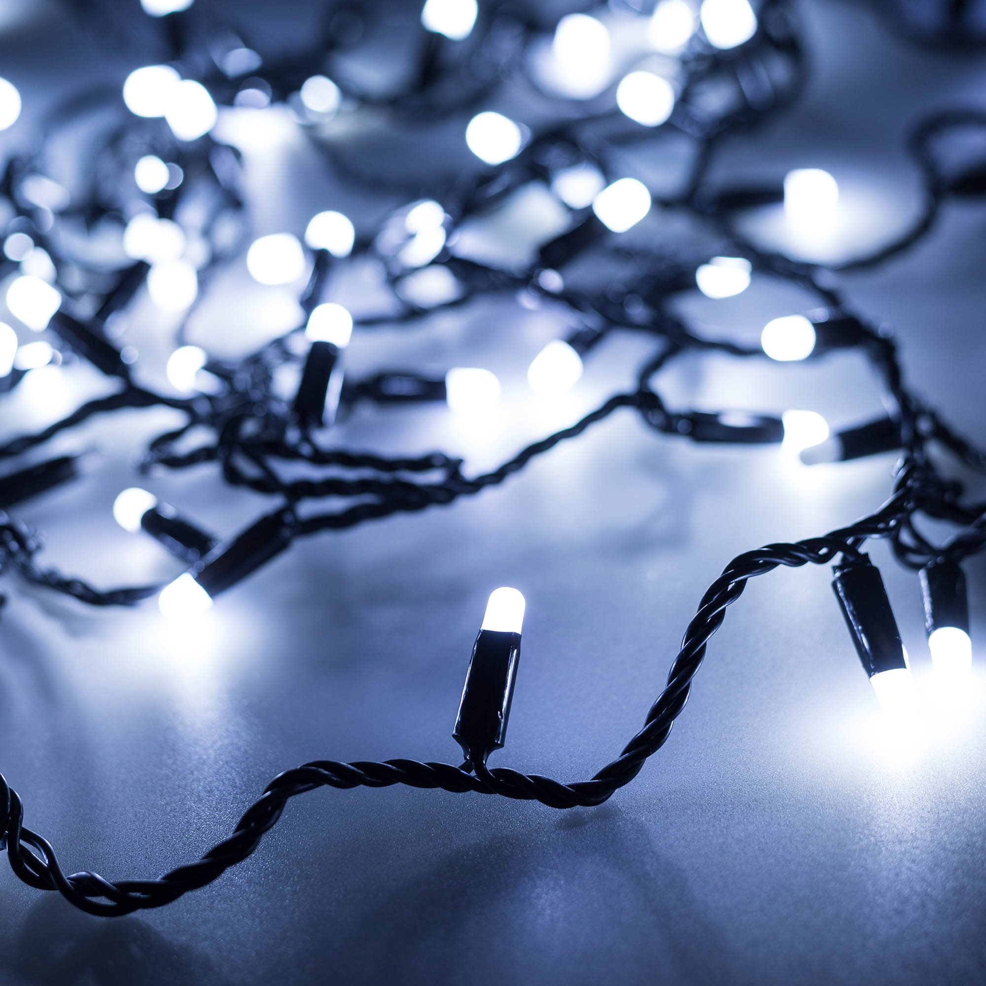 Arlight Светодиодная гирлянда ARD-STRING-CLASSIC-10000-BLACK-100LED-MILK-FLASH White (230V, 7W) (Ardecoled, IP65) 031207