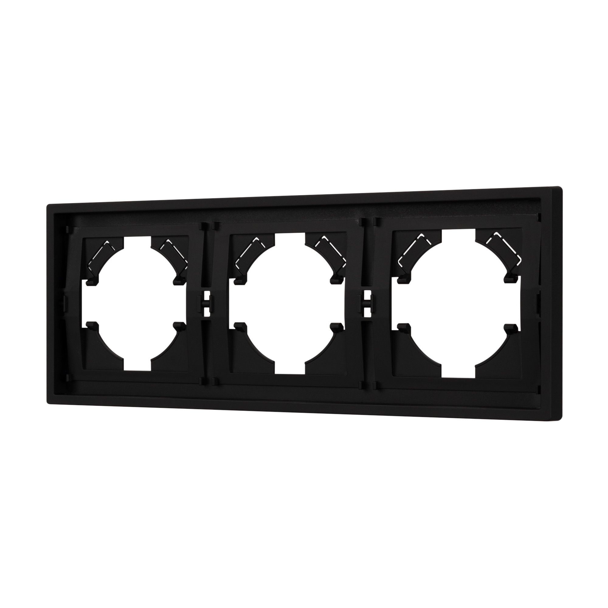Рамка пластиковая FRM-TENDO-SFPL-3-BK (Arlight, Матовый черный) 054650