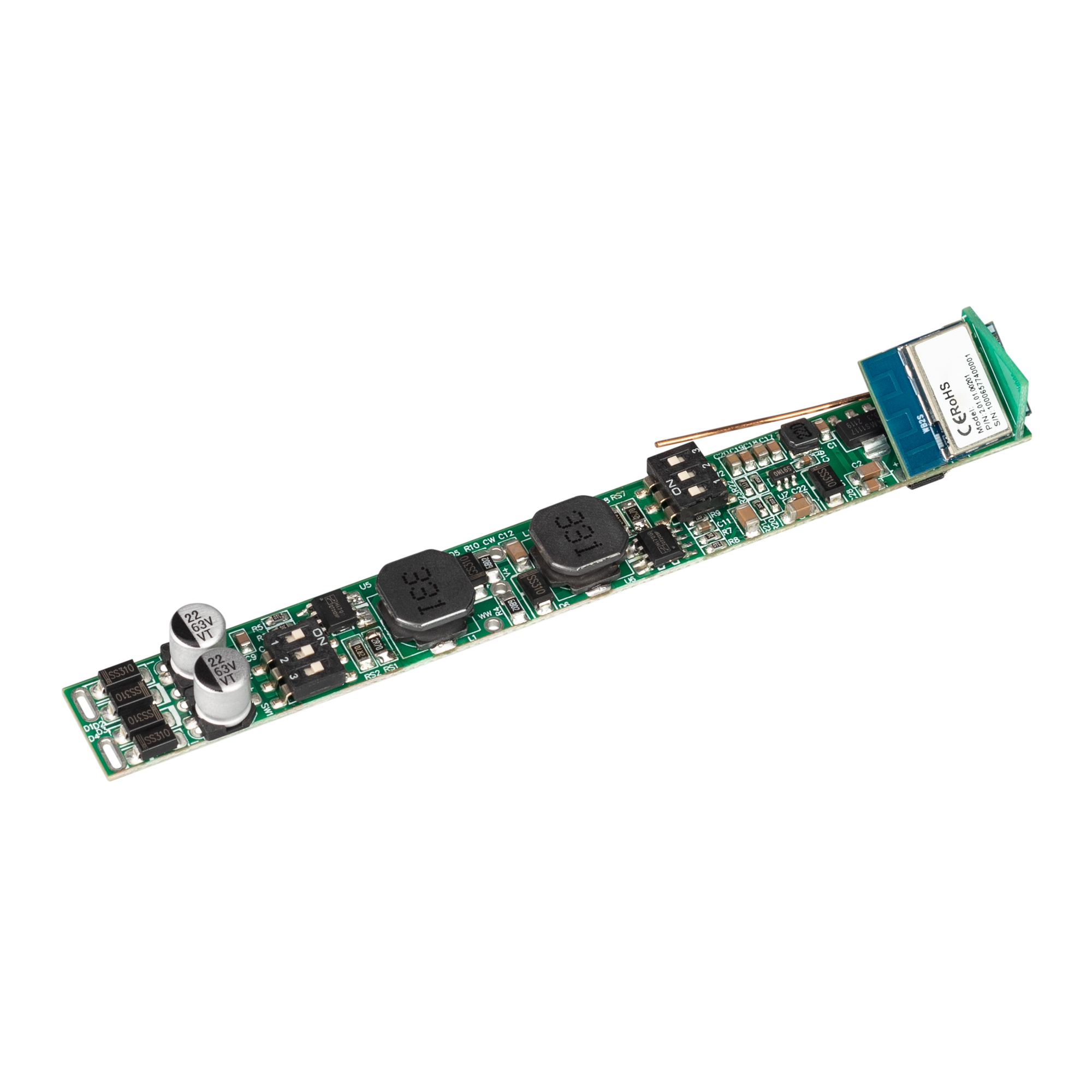 INTELLIGENT ARLIGHT Диммер SMART-CC-202-72-MIX-IN (48V, 2x150-500mA, Track, TUYA Wi-Fi, 2.4G) (IARL, IP20 Пластик, 5 лет) 037266