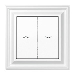 Jung Eco Profi Deco выключатель жалюзи, цвет белый глянцевый