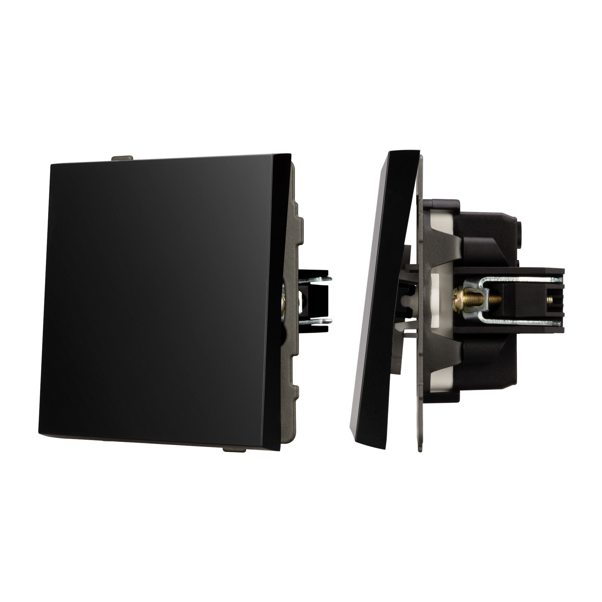 Arlight Механизм выключателя одноклавишный непроходной SWT-TENDO-MK01-PL-BK (230V, 10A) (Arlight, Черный) 054035