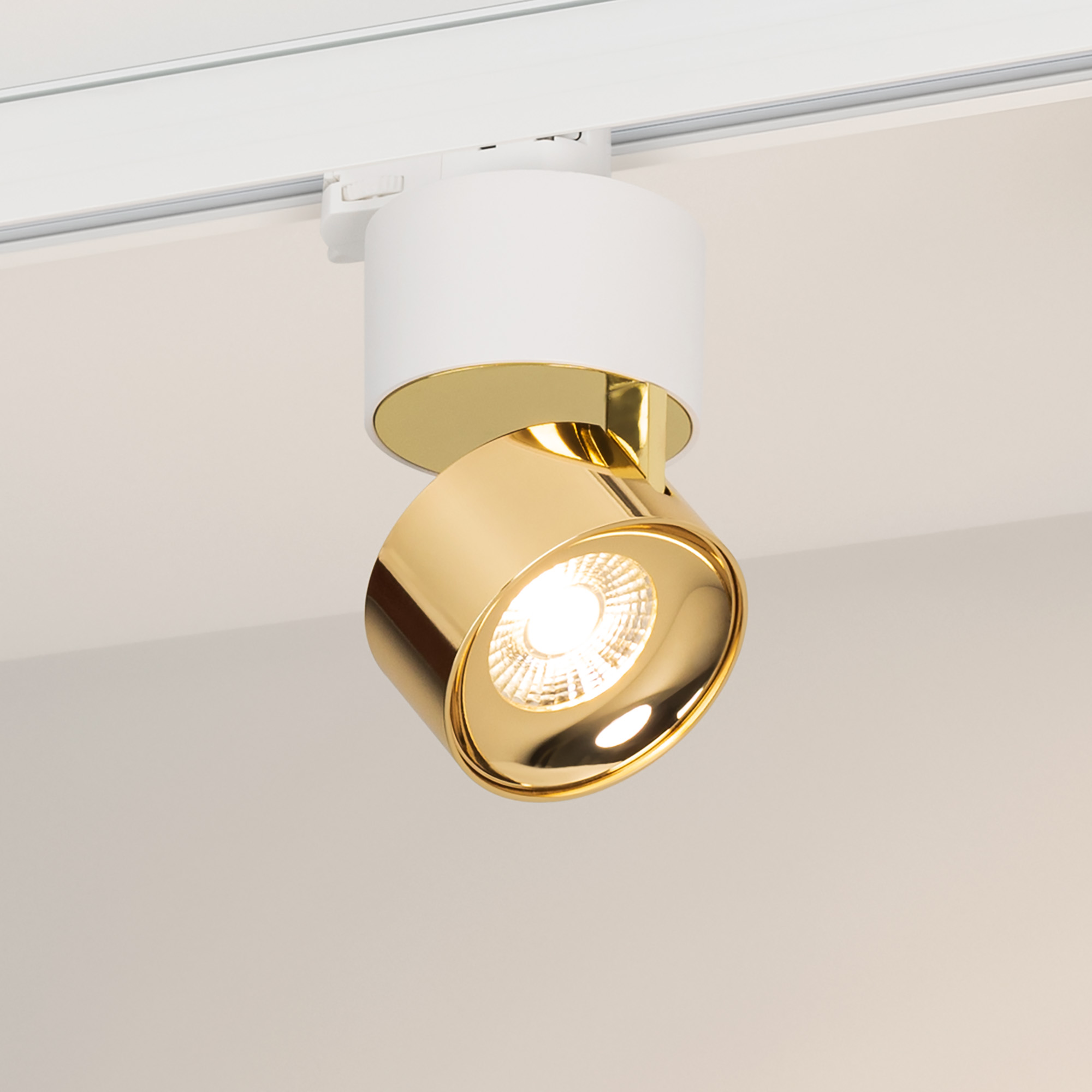 Arlight Светильник SP-PLURIO-TRACK-4TR-R77-9W Day4000 (WH-BRS, 36 deg, 230V) (Arlight, IP20 Металл, 3 года) 038100