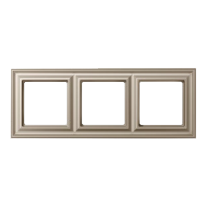 Рамка 3-поста; термопласт; шампань; Eco Deco, Jung EPD483CH