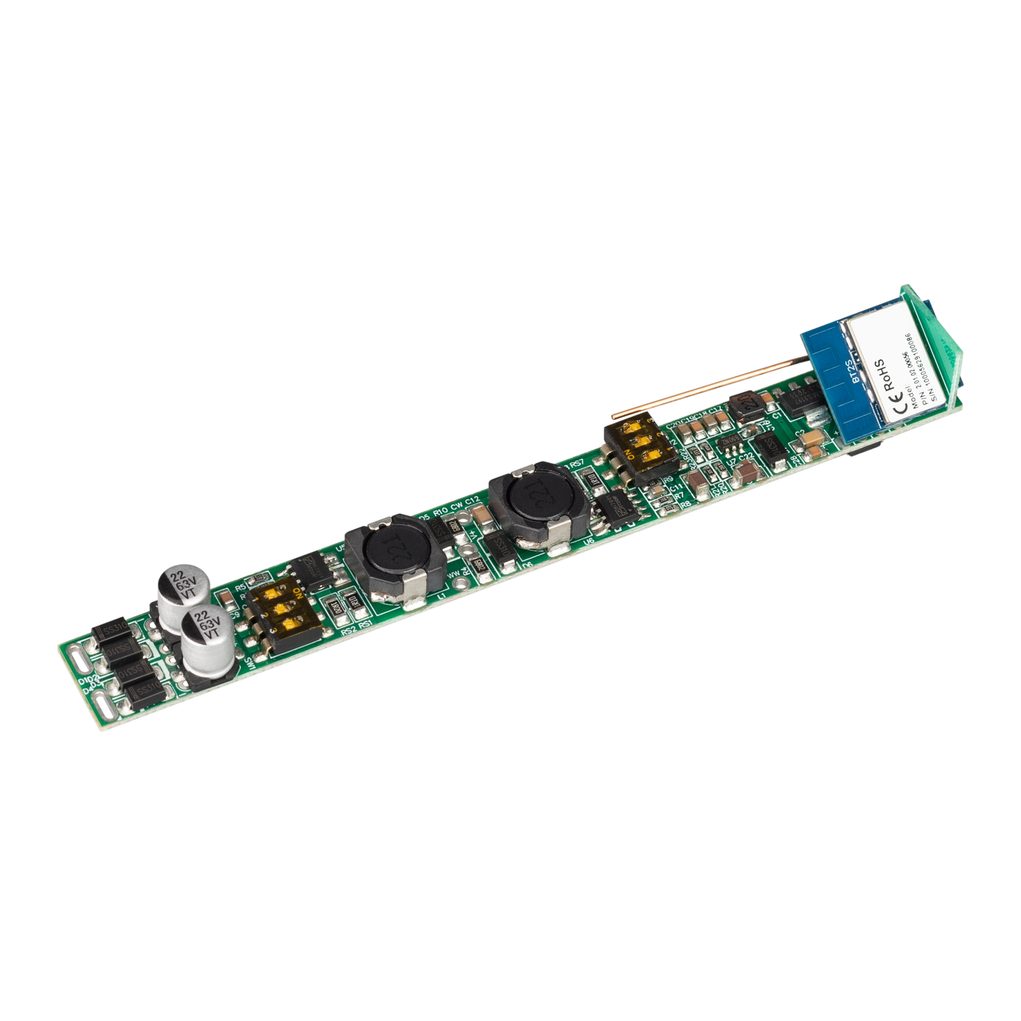 INTELLIGENT ARLIGHT Диммер SMART-CC-202-72-MIX-IN (48V, 2x350-700mA, Track, TUYA BLE, 2.4G) (IARL, IP20 Пластик, 5 лет) 037269