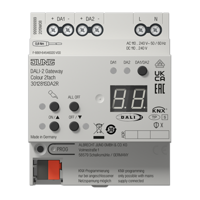 KNX DALI-2 шлюз, цвет., 2 группы 301281SDA2R