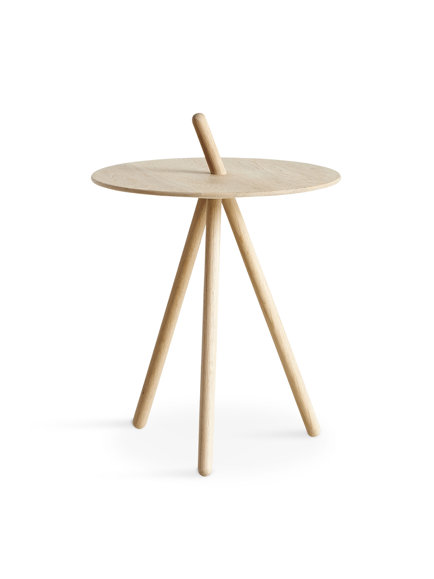 WOUD WOUD Come Here side table - White pigmented oak