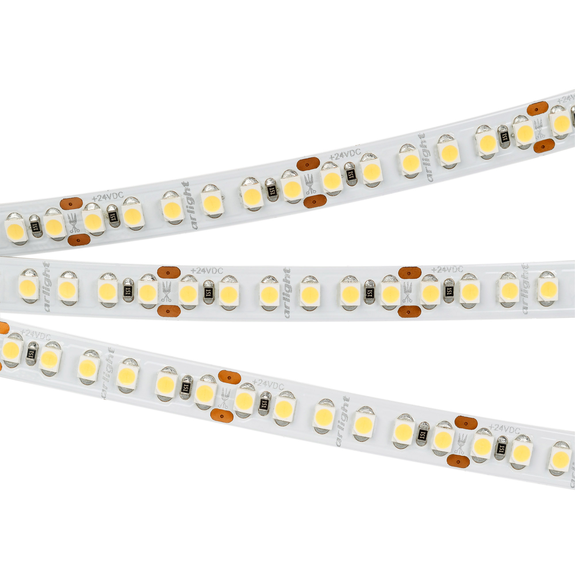 Arlight Светодиодная лента RT6-3528-180 24V Warm2700 3x (900 LED) (Arlight, 14.4 Вт/м, IP20) 017419