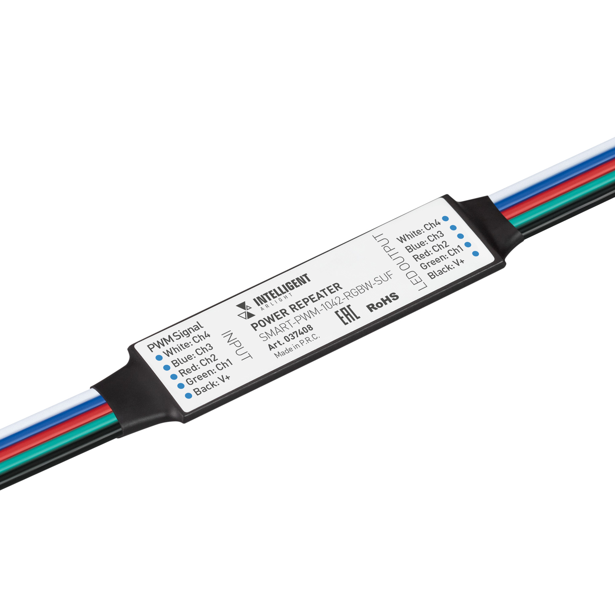 Arlight INTELLIGENT ARLIGHT Усилитель SMART-PWM-1042-RGBW-SUF (12-24V, 4x1A) (IARL, IP20 Пластик, 5 лет) 037408