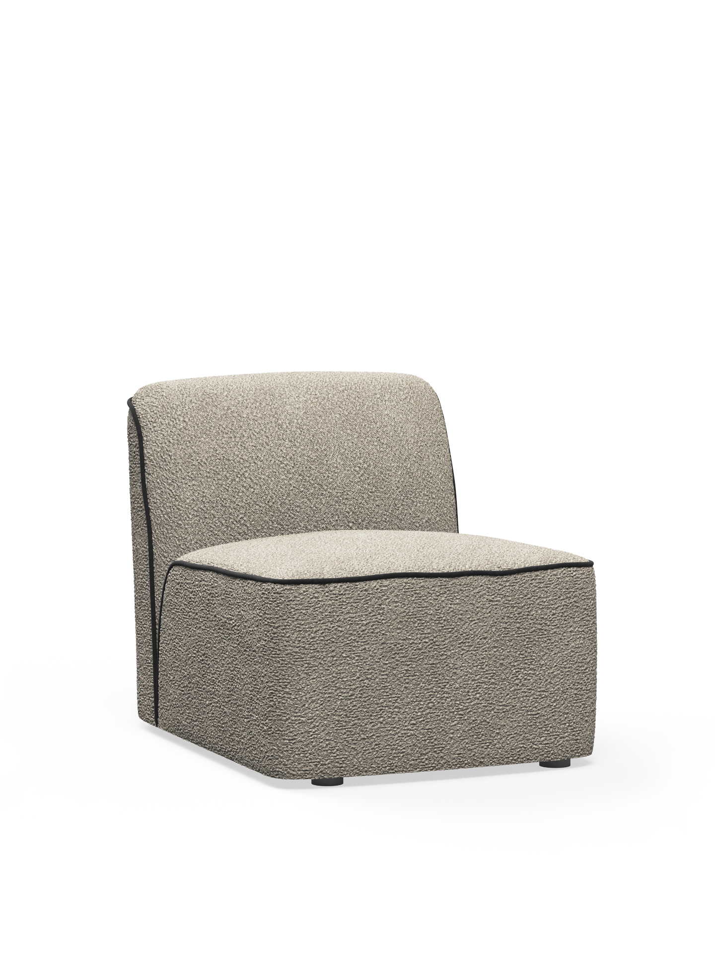 WOUD WOUD Flora middle module (66 cm) - Natural bouclé