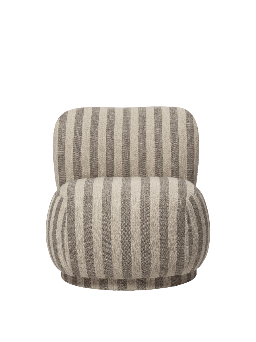 Ferm Living Ferm Living Rico Piccolo Lounge Chair - Swivel - Louisiana - Sand/Off-White