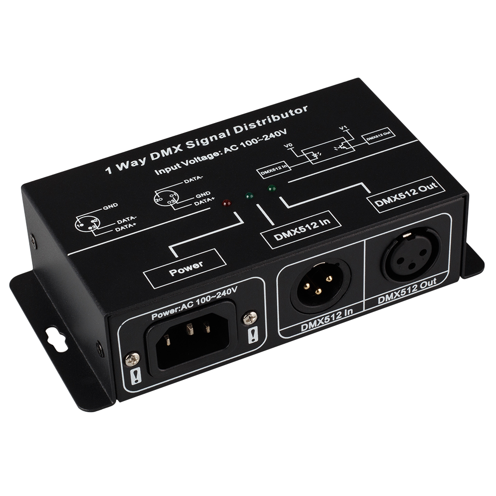 Arlight Усилитель DMX-сигнала LN-DMX-1CH (220V) (Arlight, IP20 Металл, 1 год) 016921