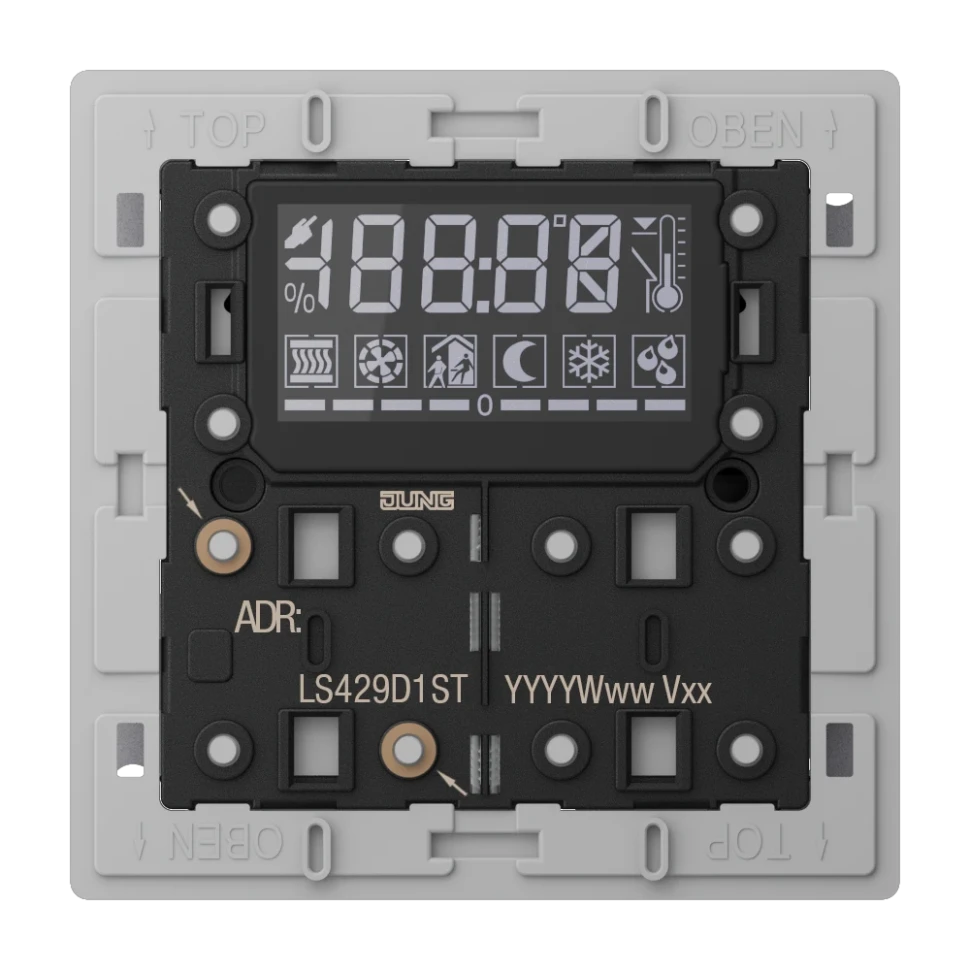 Jung KNX комнатный контроллер, F40, Secure, серия LS, 3 группы, LS429D1ST LS429D1ST