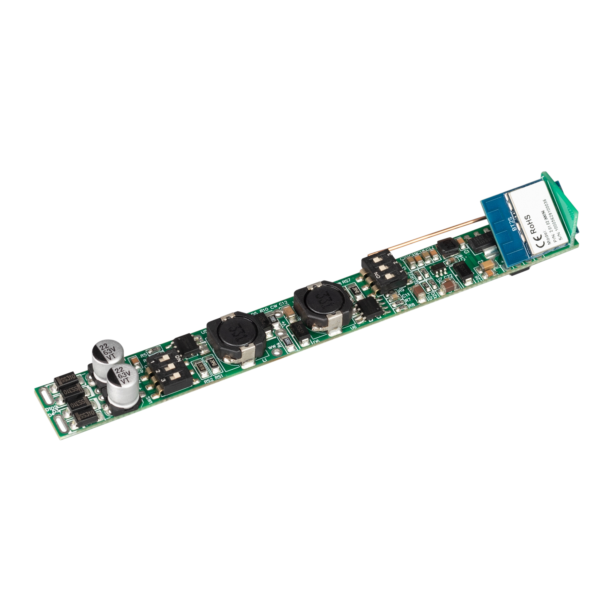 INTELLIGENT ARLIGHT Диммер SMART-CC-202-72-MIX-IN (48V, 2x150-500mA, Track, TUYA BLE, 2.4G) (IARL, IP20 Пластик, 5 лет) 037268