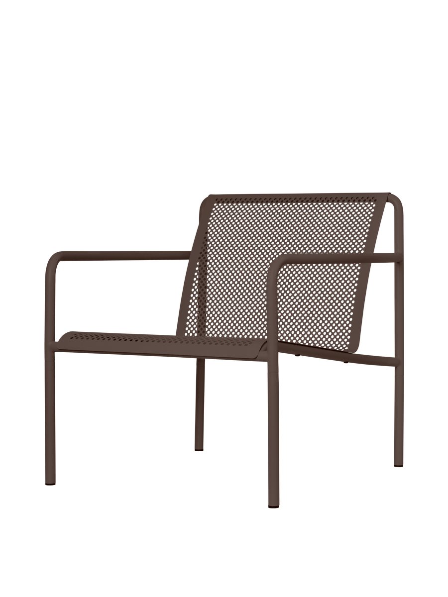 Ferm Living Ferm Living Dapple Lounge Chair with Arms - Dark Chocolate