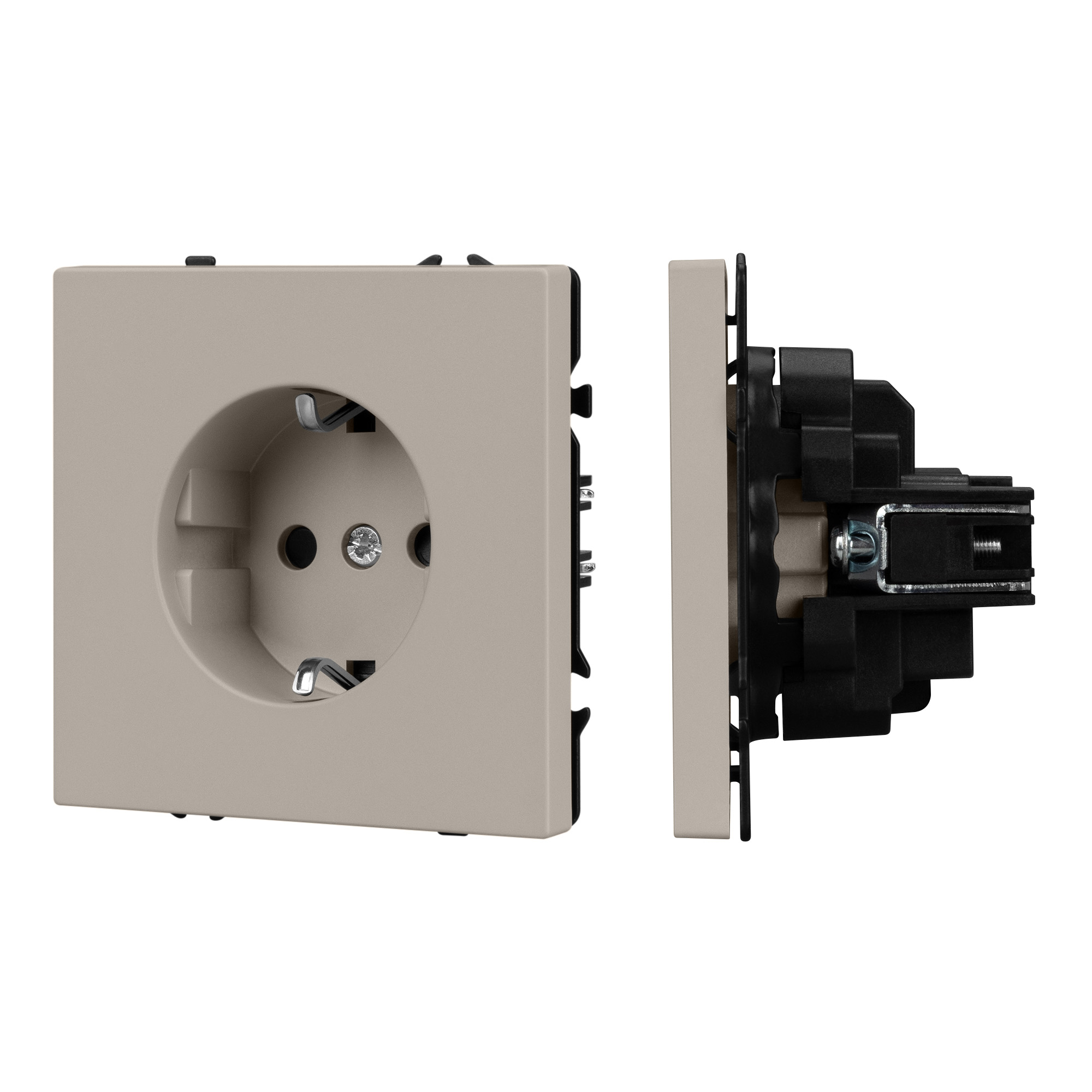 Механизм электрической розетки SCT-NOBE-MEU1-SFPL-CA (230V, 16A) (Arlight, Кашемир) 059452