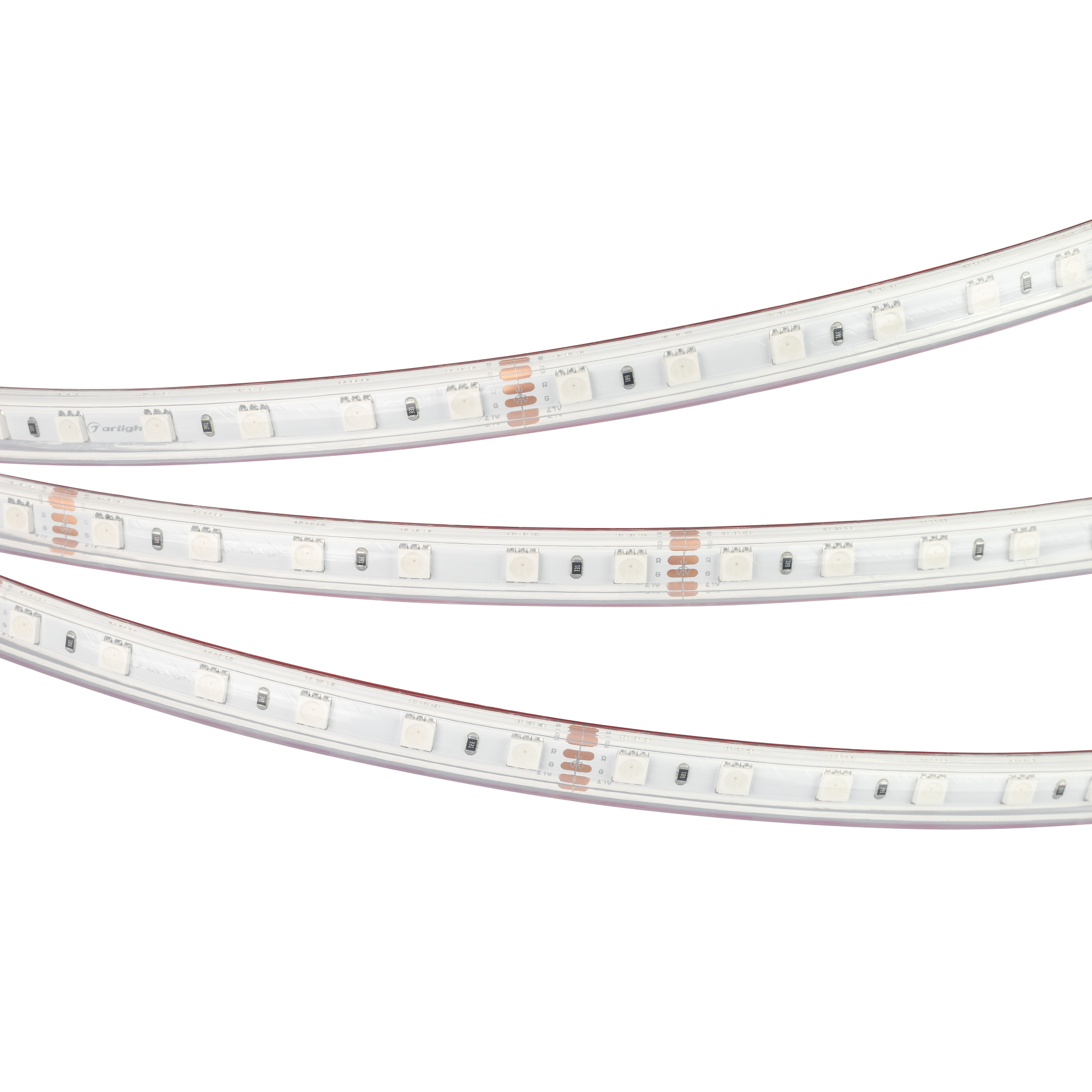 Arlight Светодиодная лента RTW 2-5000PS-50m 24V RGB 2x (5060, 60 LED/m, LUX) (Arlight, 14.4 Вт/м, IP67) 024587