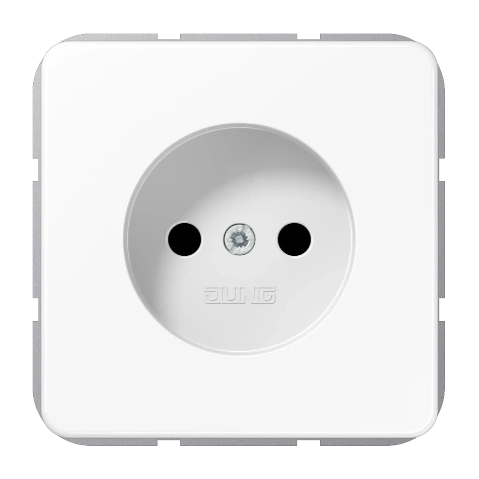 Jung Розетка 2-полюсная без заземляющего контакта, CD1510NWW CD1510NWW