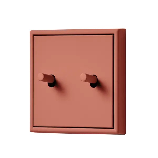Jung Выключатель 2-тумблерный, LS1912, цвет 228, Les Couleurs Le Corbusier Le-Corbusier5
