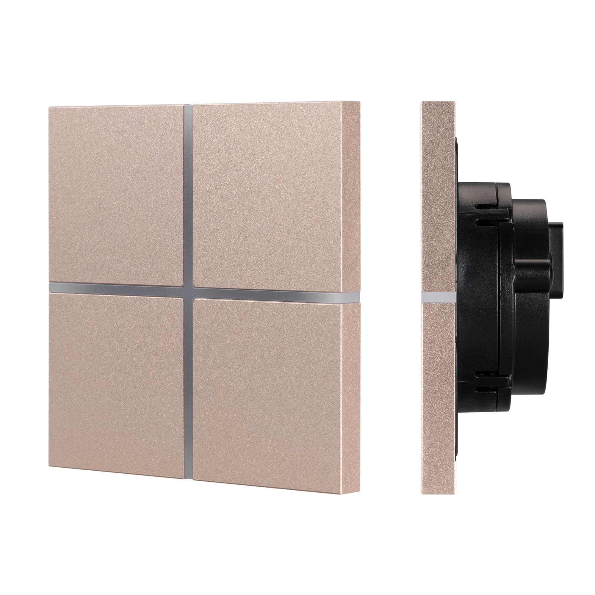 Arlight INTELLIGENT ARLIGHT Сенсорная панель KNX-304-13-IN Champagne (BUS, Frameless) (IARL, IP20 Металл, 2 года) 039670