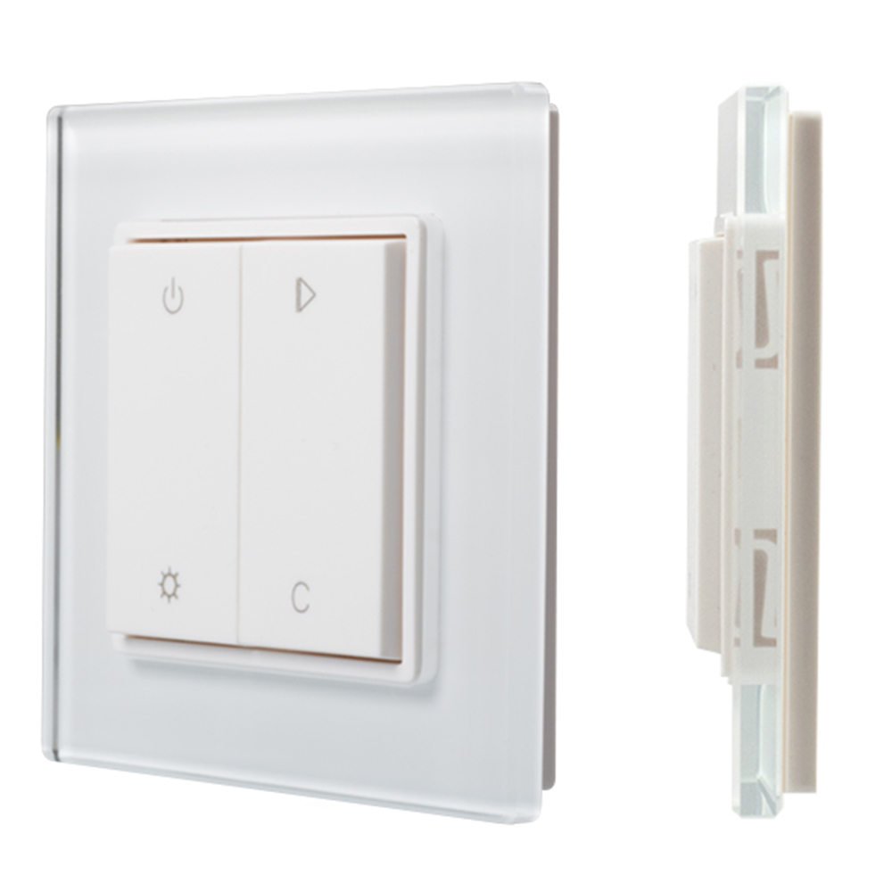 Панель Knob SR-2833RGB-RF-UP White (3V,RGBW,1зона) (Arlight, IP20 Пластик, 3 года) 017740