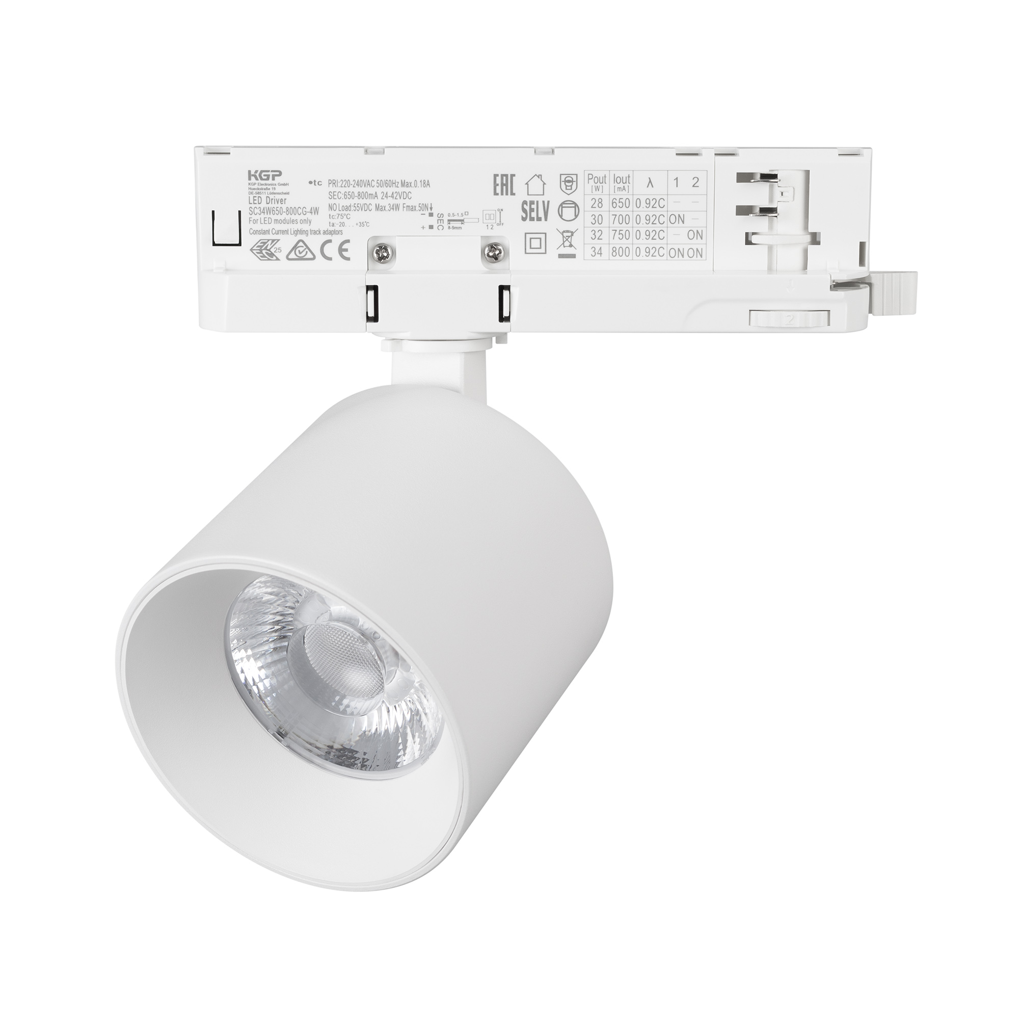 Arlight Светильник LGD-DYKE-4TR-R90-26W Day4000 (WH, 50 deg, 230V, DALI) (Arlight, IP20 Металл, 5 лет) 058695