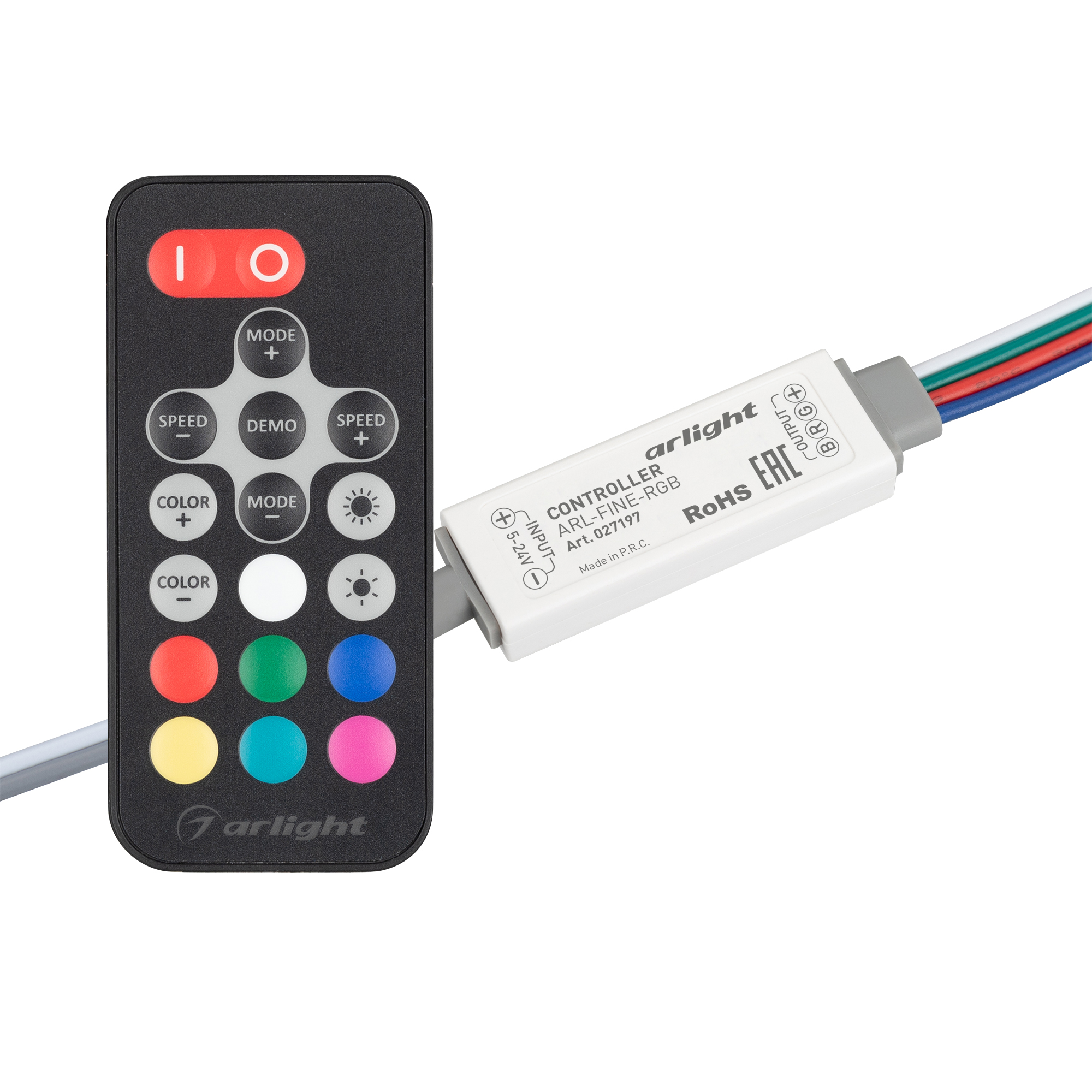 Arlight Контроллер ARL-FINE-RGB Black (5-24V, 3x2A, RF ПДУ 18кн) (Arlight, IP20 Пластик, 1 год) 027197