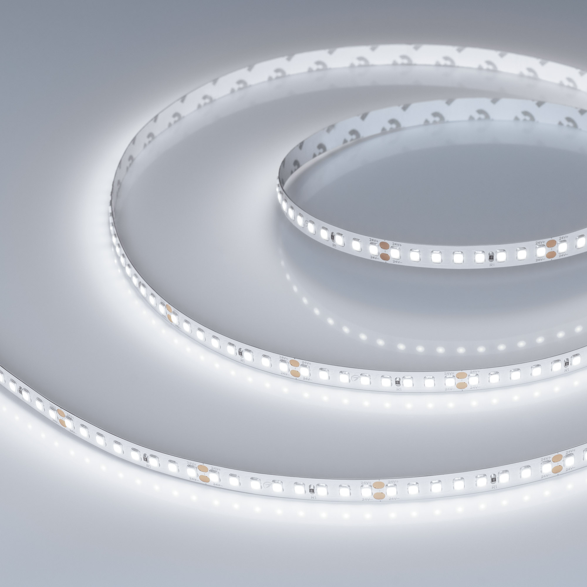 Arlight Светодиодная лента RT-A160-8mm 24V White6000 (12 W/m, IP20, 2835, 50m) (Arlight, высок.эфф.150 лм/Вт) 024550(2)