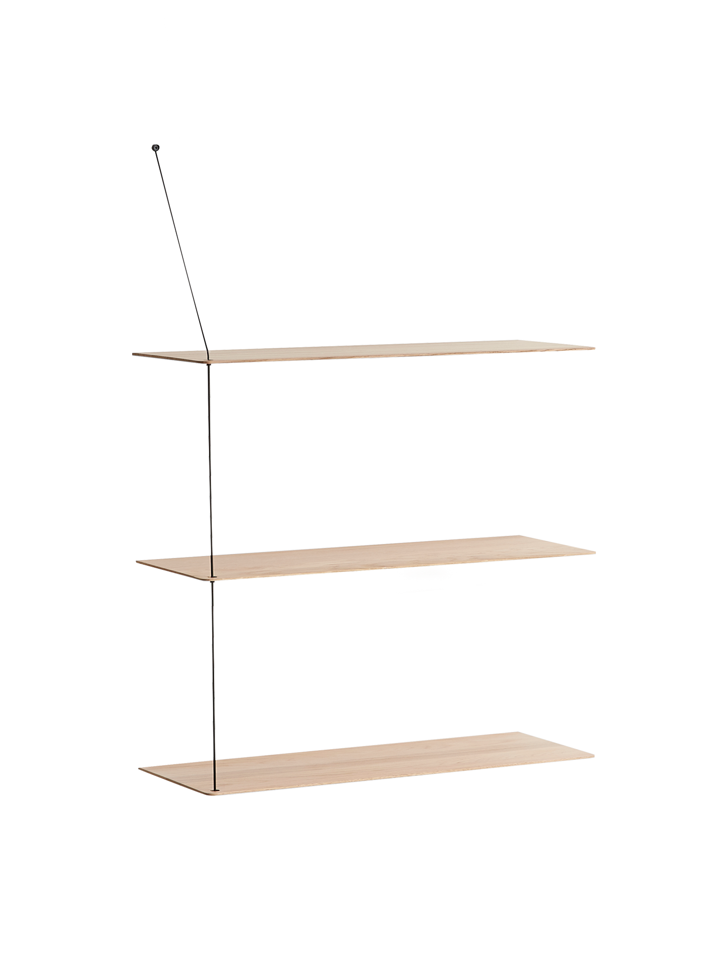WOUD WOUD Stedge shelf (80 cm) - White pigmented oak (3 shelves)