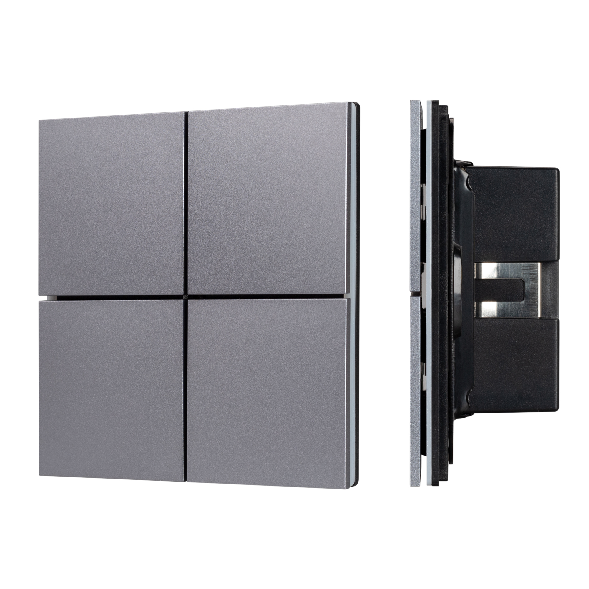 Arlight INTELLIGENT ARLIGHT Кнопочная панель KNX-304-23-IN Grey (BUS, Frameless) (IARL, IP20 Металл, 2 года) 038366